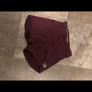 bombshell sportswear sexy back spandex shorts